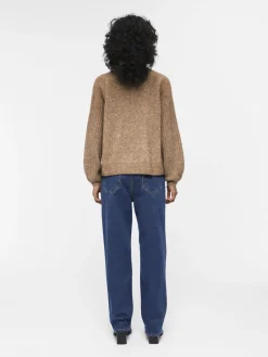 OBJECT Cardigans|Stickat*ALPACKA- OCH YLLEBLANDNING KOFTA Fossil