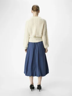 OBJECT Kjolar*BALLONG MIDIKJOL Dark Denim