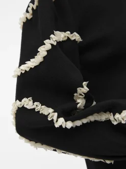OBJECT Klänningar*BALLONGÄRMAD STICKAD KLÄNNING Black