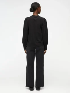OBJECT Skjortor|Toppar*BALLONGÄRMAD TOPP Black