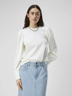 OBJECT Skjortor|Toppar*BALLONGÄRMAD TOPP Cloud Dancer