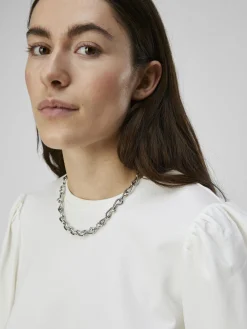 OBJECT Skjortor|Toppar*BALLONGÄRMAD TOPP Cloud Dancer