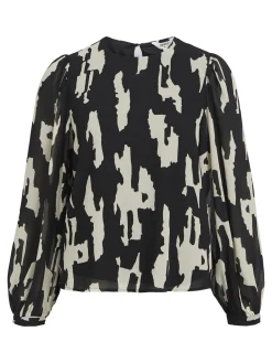 OBJECT Skjortor|Toppar*BALLONGÄRMAR BLUS Black