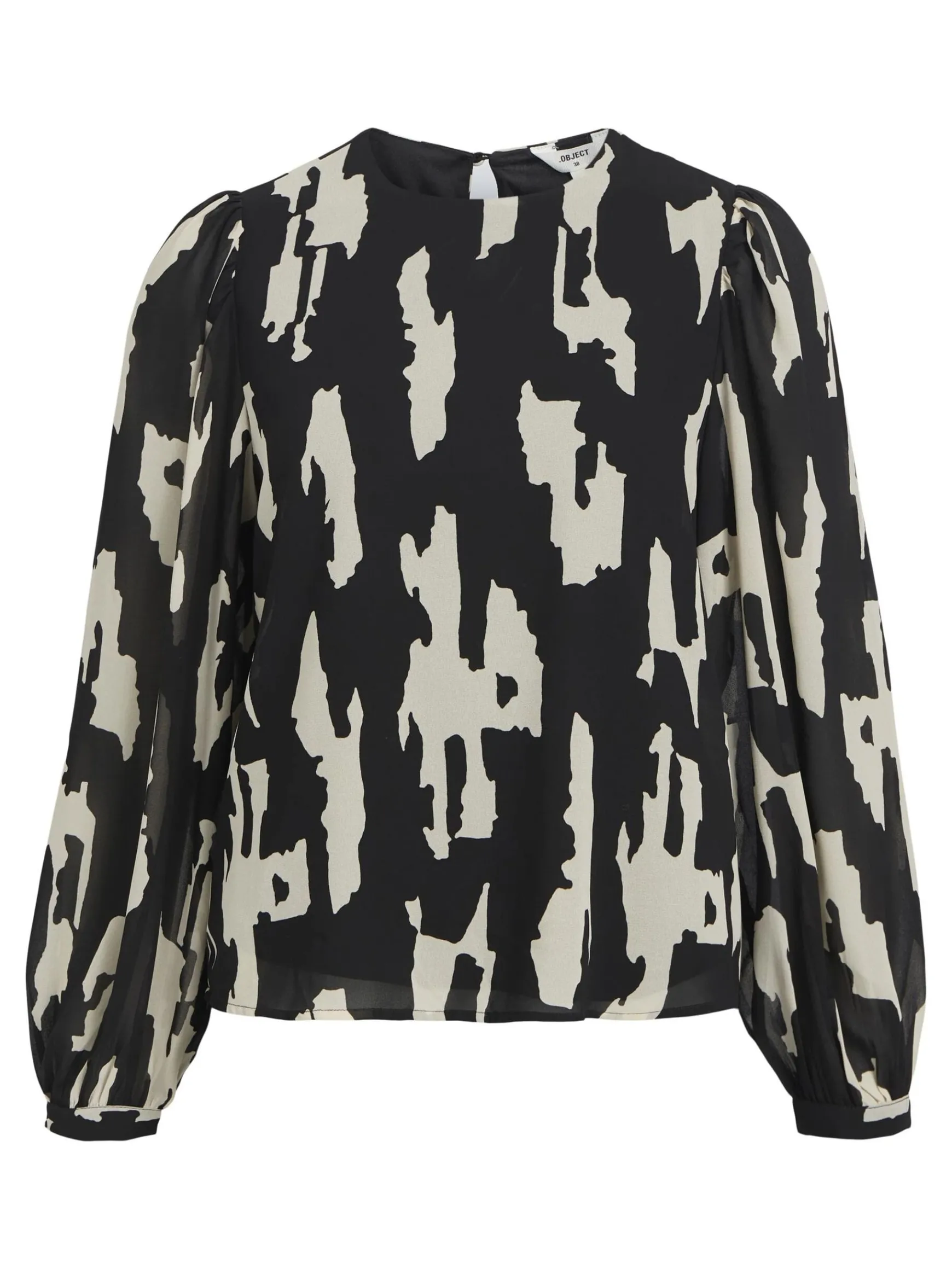 OBJECT Skjortor|Toppar*BALLONGÄRMAR BLUS Black