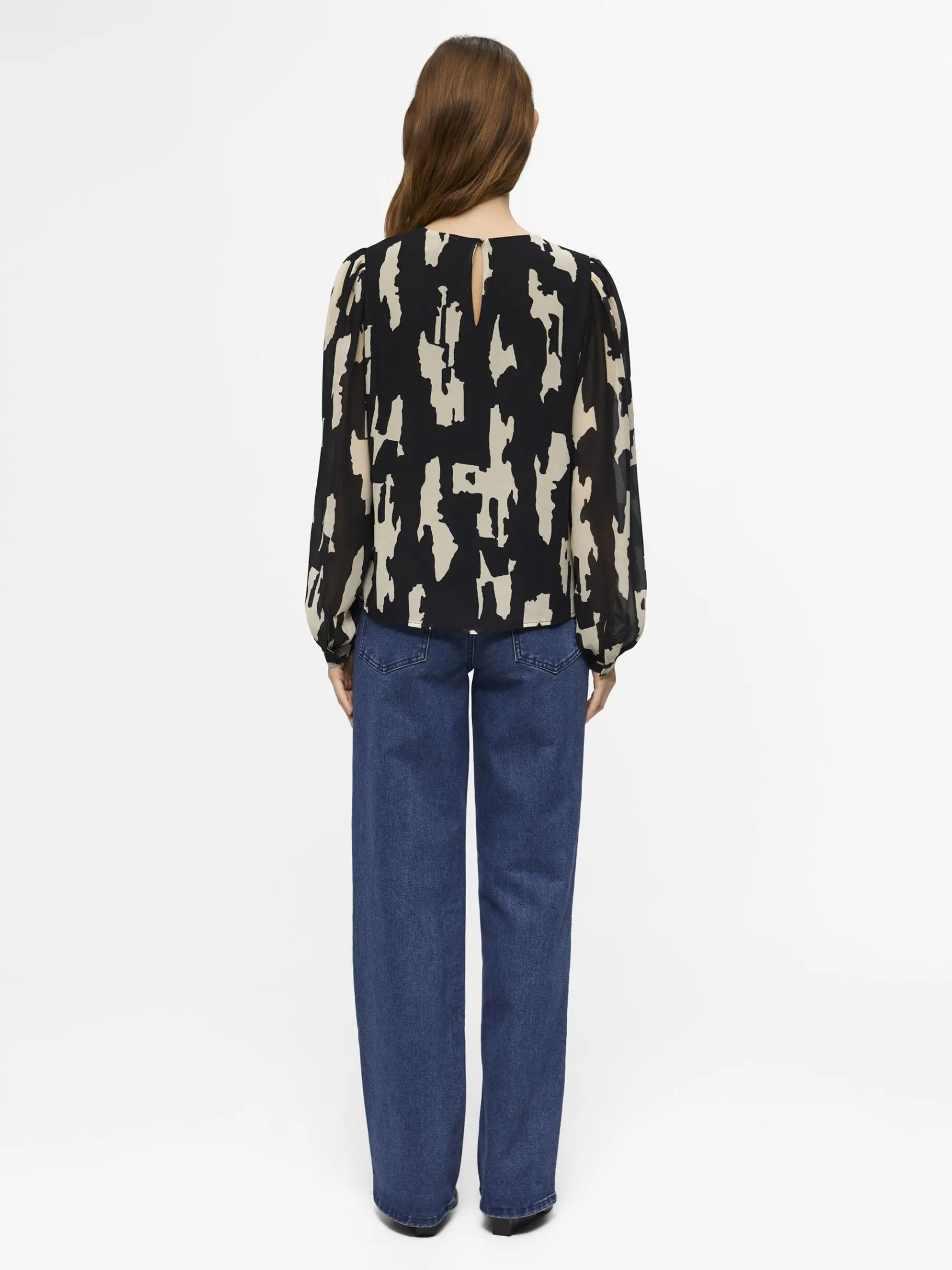 OBJECT Skjortor|Toppar*BALLONGÄRMAR BLUS Black