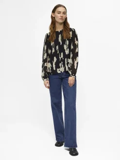 OBJECT Skjortor|Toppar*BALLONGÄRMAR BLUS Black