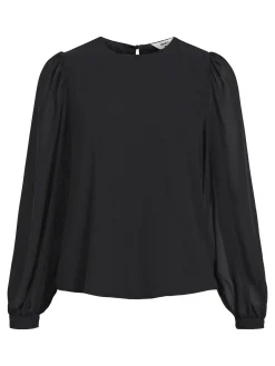 OBJECT Skjortor|Toppar*BALLONGÄRMAR BLUS Black