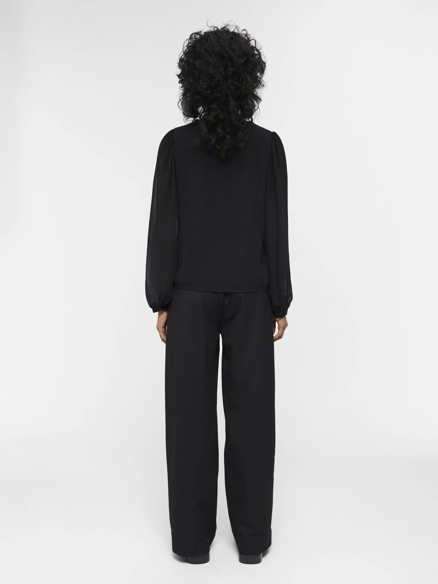 OBJECT Skjortor|Toppar*BALLONGÄRMAR BLUS Black