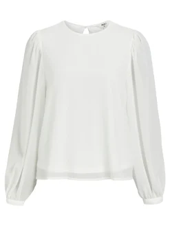 OBJECT Skjortor|Toppar*BALLONGÄRMAR BLUS Cloud Dancer