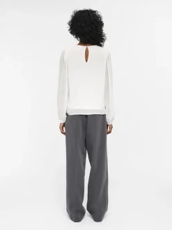 OBJECT Skjortor|Toppar*BALLONGÄRMAR BLUS Cloud Dancer