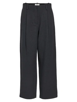 OBJECT Byxor*BARREL-BEN BYXOR Dark Grey Melange