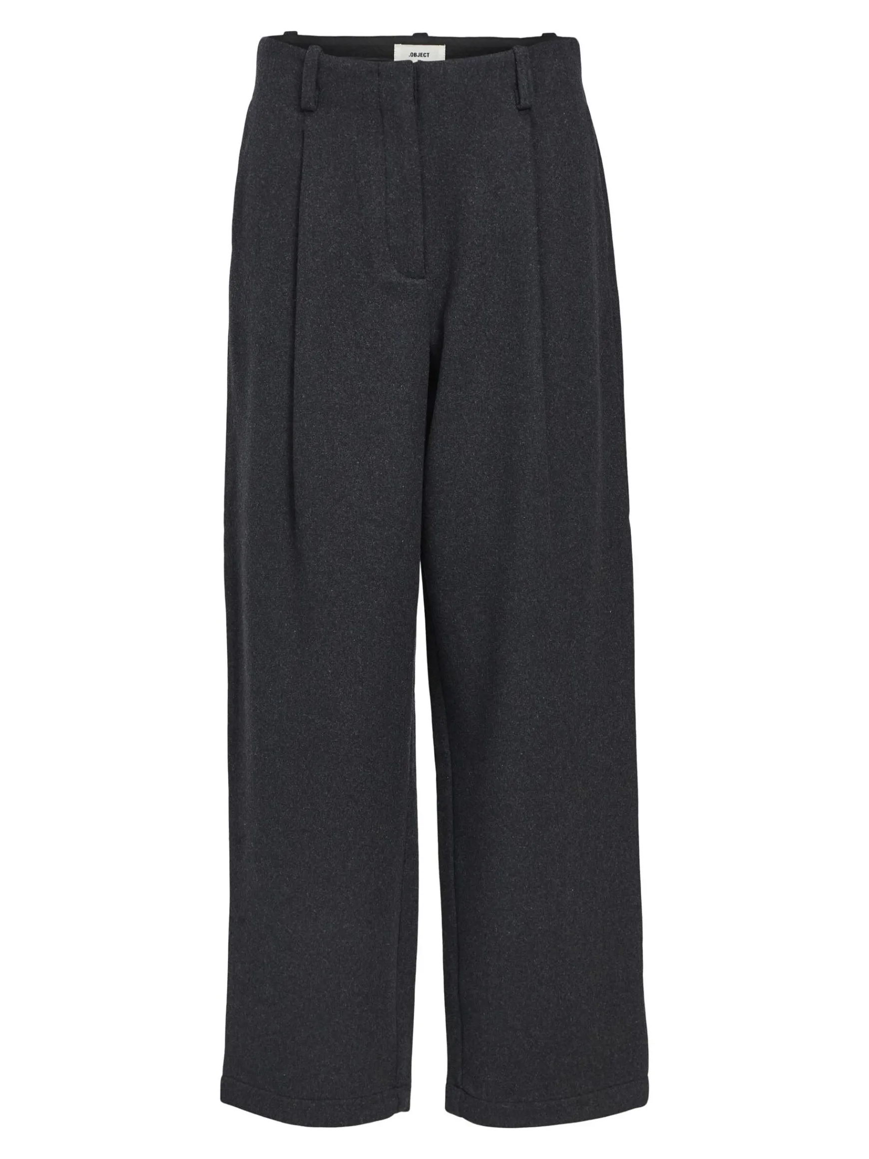 OBJECT Byxor*BARREL-BEN BYXOR Dark Grey Melange