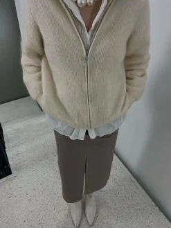 OBJECT Cardigans*BLIXTLÅS KOFTA Sandshell