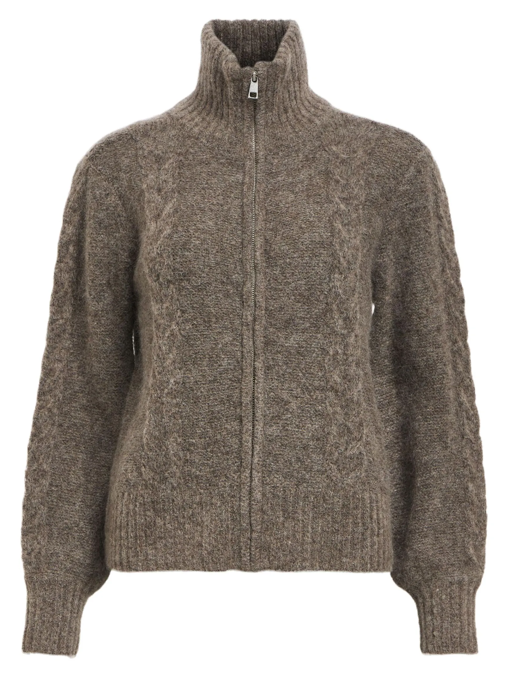 OBJECT Cardigans*BLIXTLÅS STICKAD KOFTA Morel