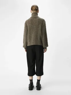 OBJECT Cardigans*BLIXTLÅS STICKAD KOFTA Morel