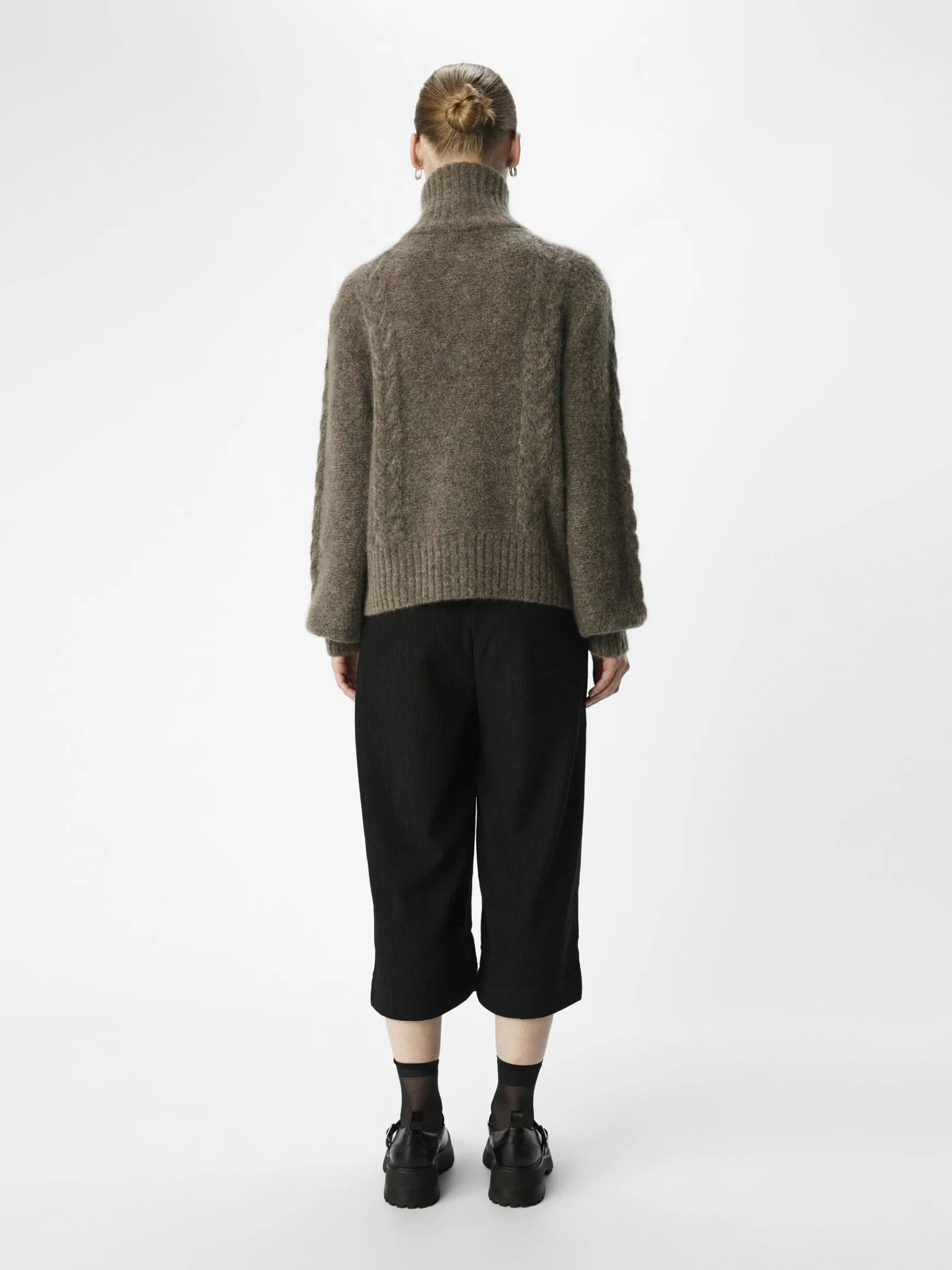 OBJECT Cardigans*BLIXTLÅS STICKAD KOFTA Morel