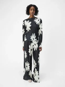 OBJECT Byxor*BLOMMIG BYXOR Black