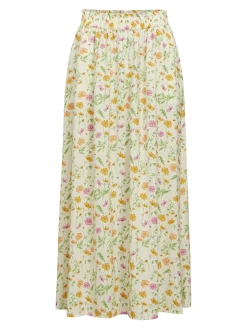 OBJECT Kjolar*BLOMMIG MAXIKJOL Sandshell