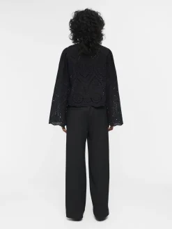 OBJECT Skjortor|Toppar*BRODERIE ANGLAISE BLUS Black