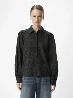 OBJECT Skjortor|Toppar*BRODERIE ANGLAISE SKJORTA Black