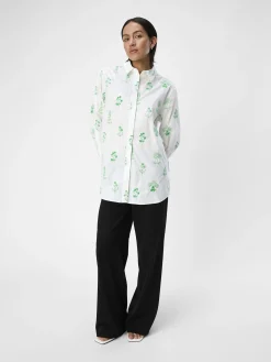 OBJECT Skjortor|Toppar*BRODYRPRYDD SKJORTA White
