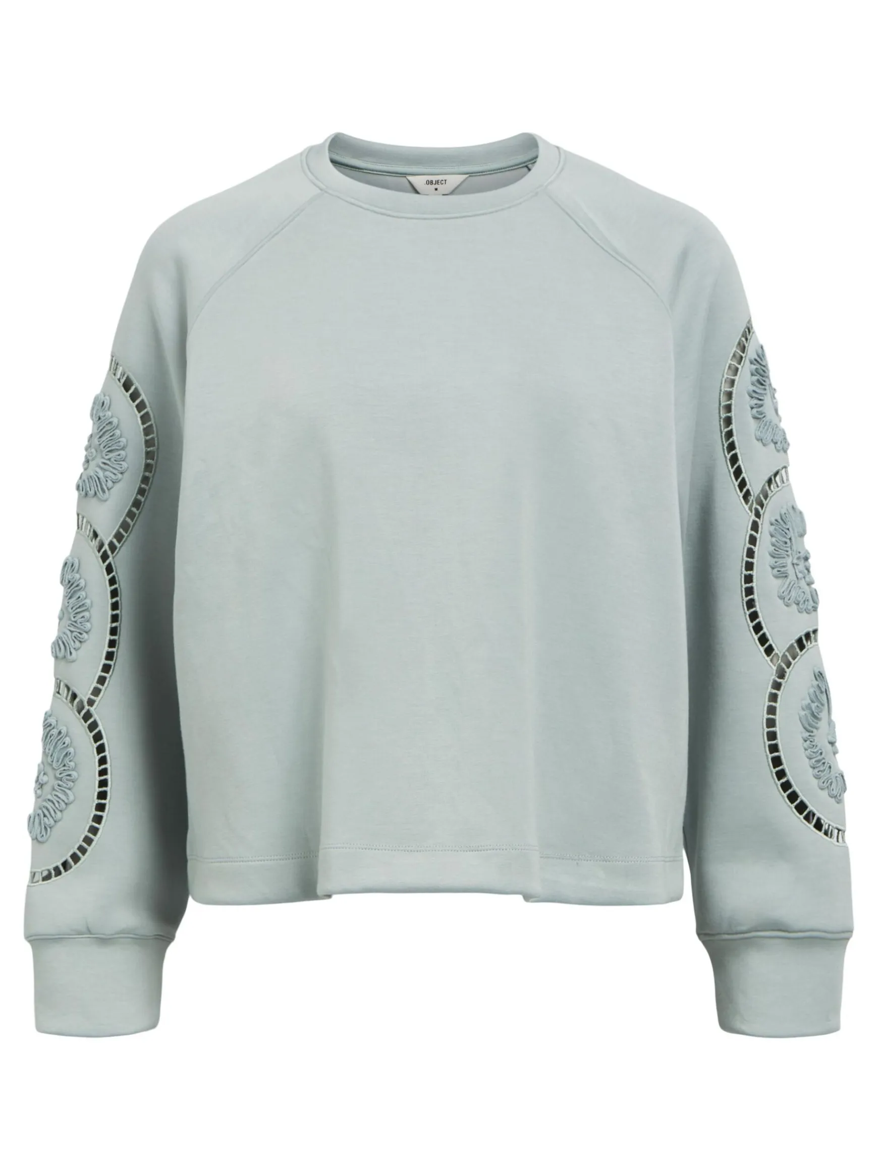 OBJECT Toppar*BRODYRPRYDD SWEATSHIRT Slate