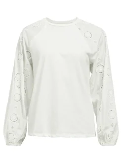 OBJECT Toppar|Skjortor*BRODYRPRYDD TOPP Cloud Dancer