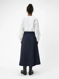 OBJECT Toppar|Skjortor*BRODYRPRYDD TOPP Cloud Dancer