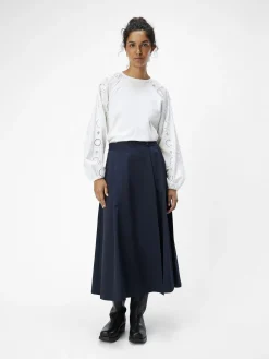 OBJECT Toppar|Skjortor*BRODYRPRYDD TOPP Cloud Dancer