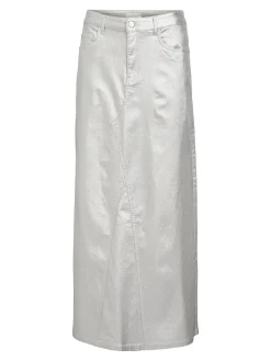 OBJECT Kjolar*COATADE JEANSKJOL Silver Colour