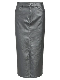 OBJECT Kjolar*COATADE MIDIKJOL Brushed Nickel