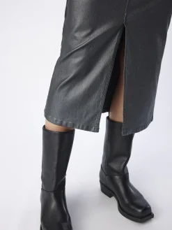 OBJECT Kjolar*COATADE MIDIKJOL Brushed Nickel