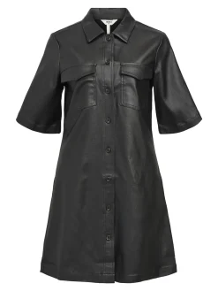 OBJECT Klänningar*COATADE SKJORTKLÄNNING Black