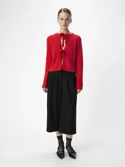 OBJECT Cardigans*CROPPAD ULLBLANDNING KOFTA Flame Scarlet