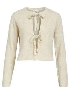 OBJECT Cardigans*CROPPAD ULLBLANDNING KOFTA Sandshell