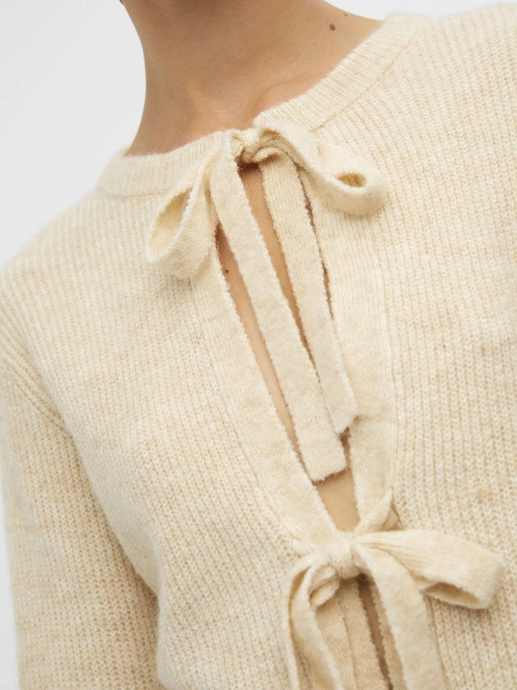 OBJECT Cardigans*CROPPAD ULLBLANDNING KOFTA Sandshell
