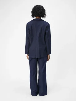 OBJECT Kavajer*DENIM KAVAJ Dark Blue Denim
