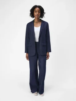 OBJECT Kavajer*DENIM KAVAJ Dark Blue Denim