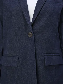 OBJECT Kavajer*DENIM KAVAJ Dark Blue Denim