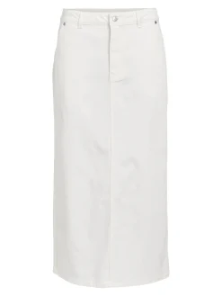 OBJECT Basic|Kjolar*DENIM MAXIKJOL Cloud Dancer