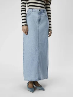 OBJECT Basic|Kjolar*DENIM MAXIKJOL Light Blue Denim