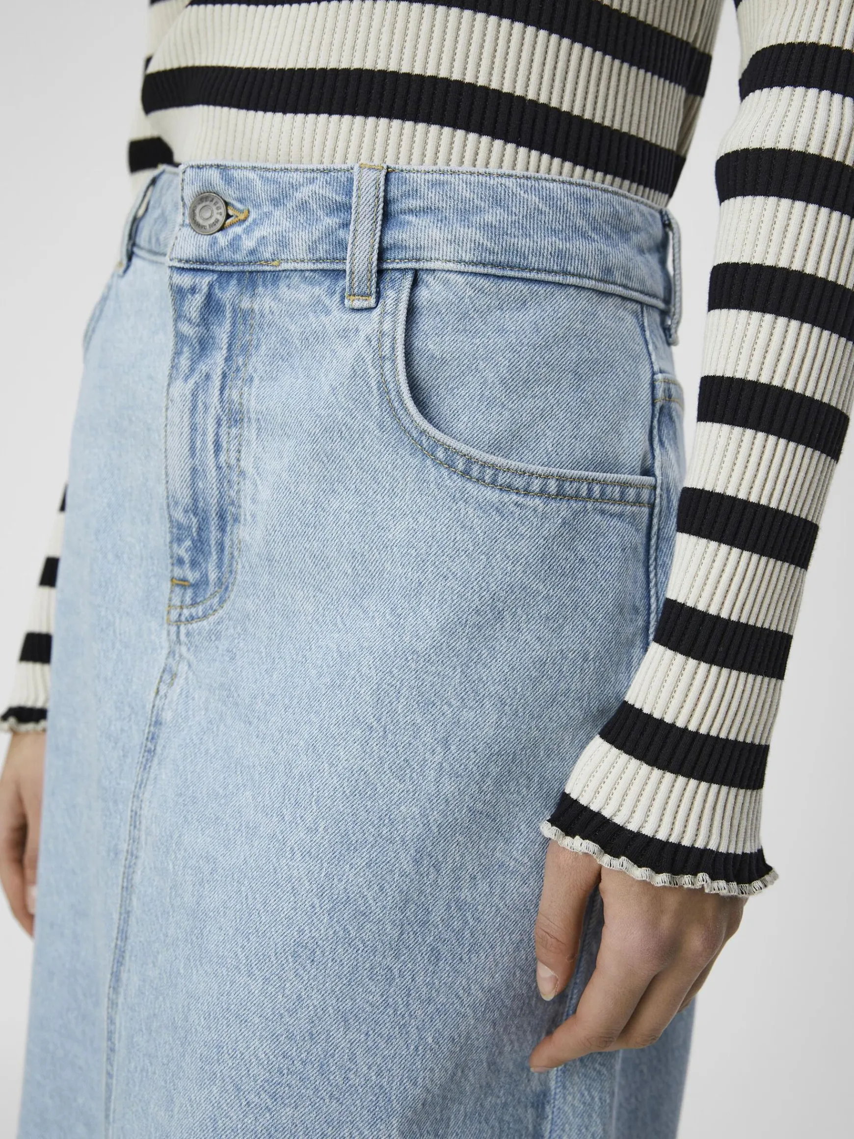 OBJECT Basic|Kjolar*DENIM MAXIKJOL Light Blue Denim