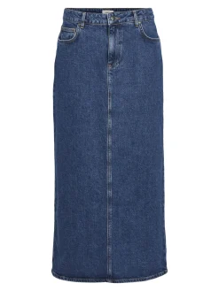 OBJECT Basic|Kjolar*DENIM MAXIKJOL Medium Blue Denim