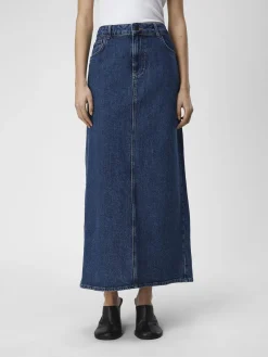 OBJECT Basic|Kjolar*DENIM MAXIKJOL Medium Blue Denim