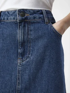 OBJECT Basic|Kjolar*DENIM MAXIKJOL Medium Blue Denim