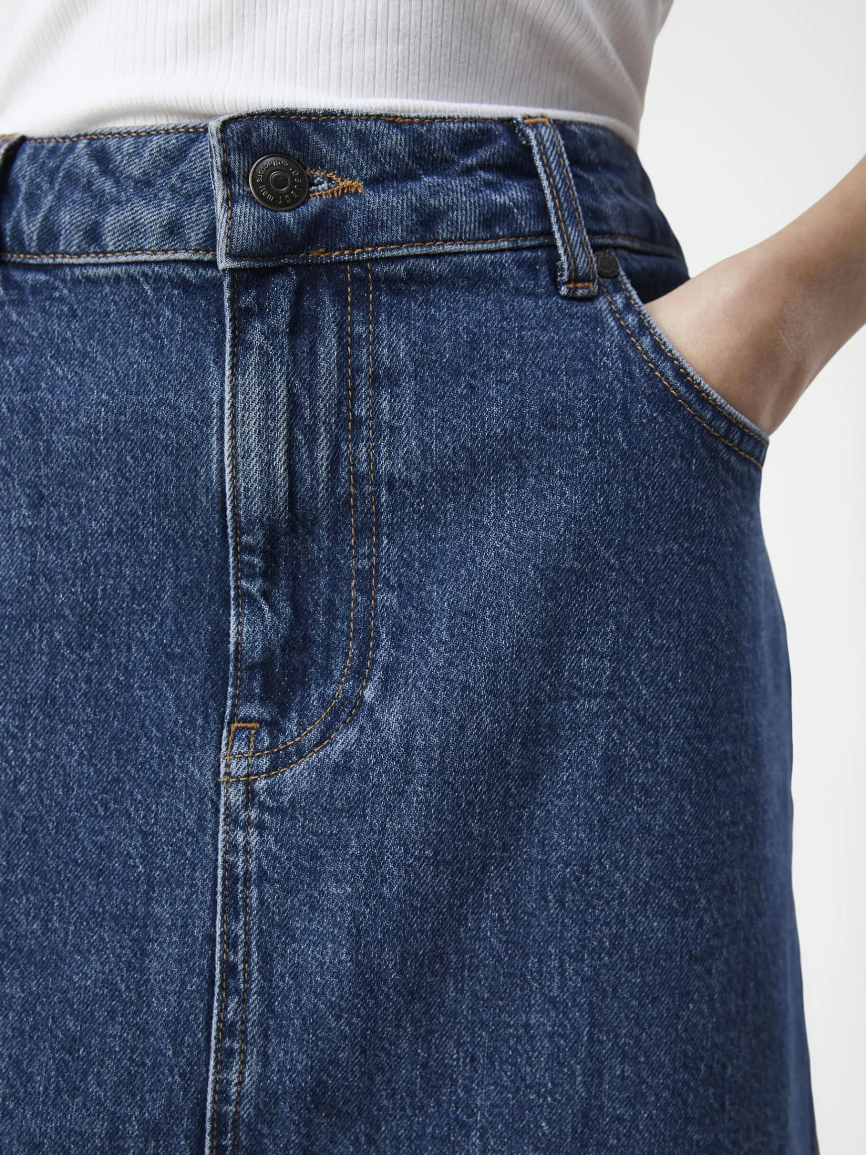 OBJECT Basic|Kjolar*DENIM MAXIKJOL Medium Blue Denim