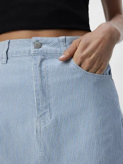 OBJECT Kjolar*DENIM MIDIKJOL Light Blue Denim