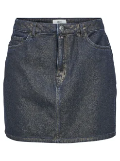 OBJECT Kjolar*DENIM MINIKJOL Dark Blue Denim