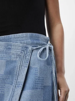 OBJECT Kjolar*DENIM OMLOTTKJOL Light Blue Denim
