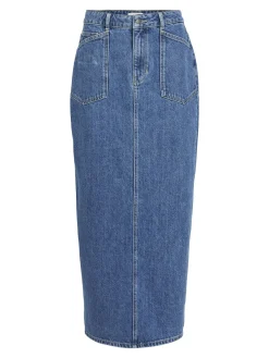 OBJECT Kjolar*DENIM PENNKJOL Medium Blue Denim